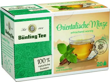 B&uuml;nting Tee Orientalische Minze 20 x 1,8g Teebeutel